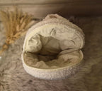 Beige teddy rugzak met zakje