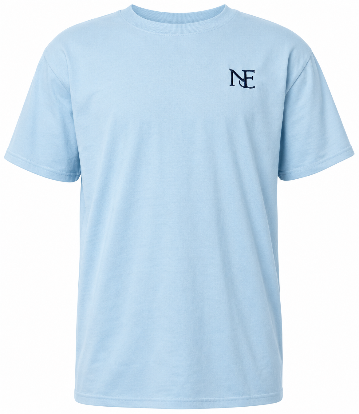Noëfaby T-shirt basic licht blauw man