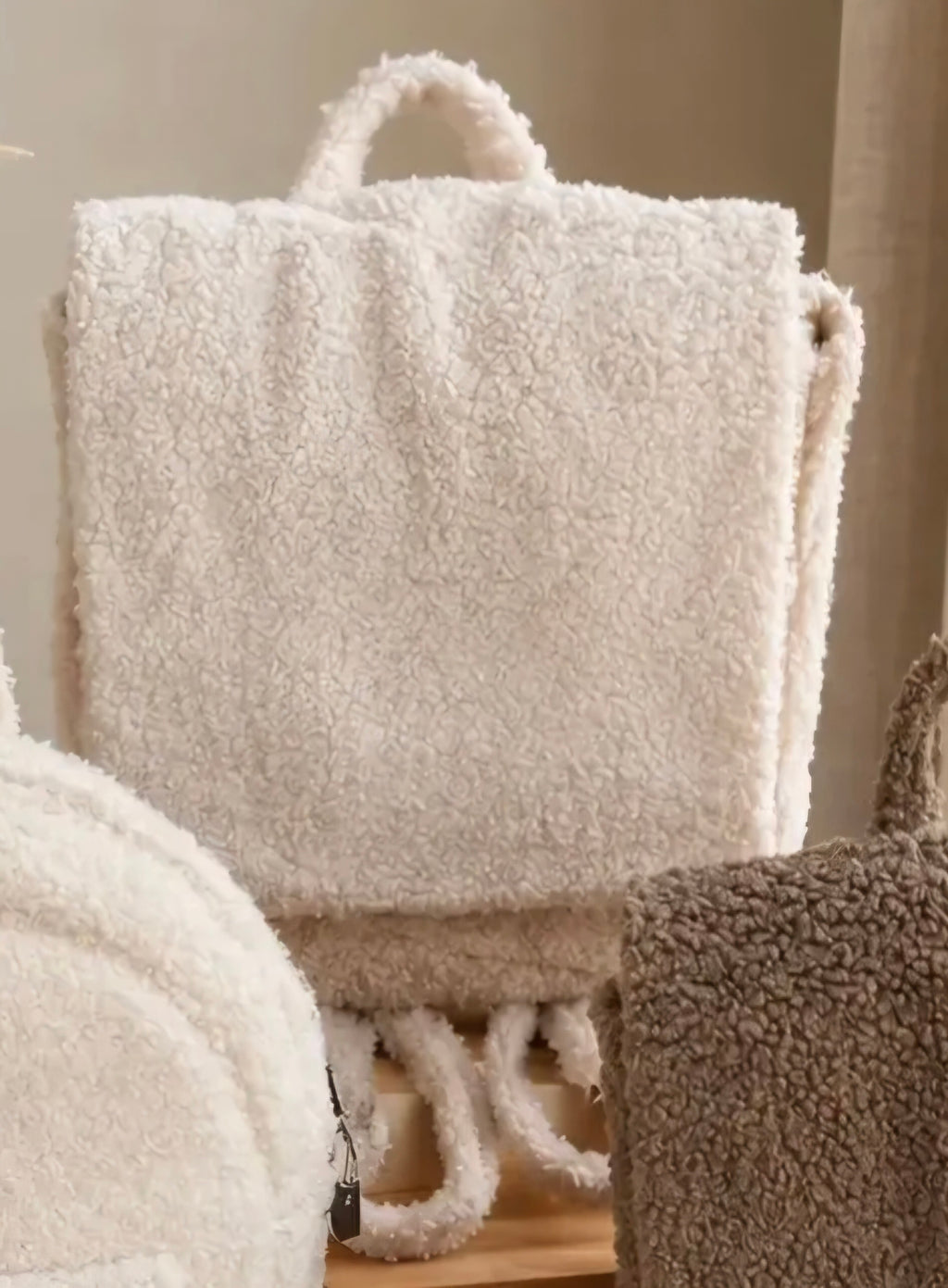 Teddy tas met drukknop