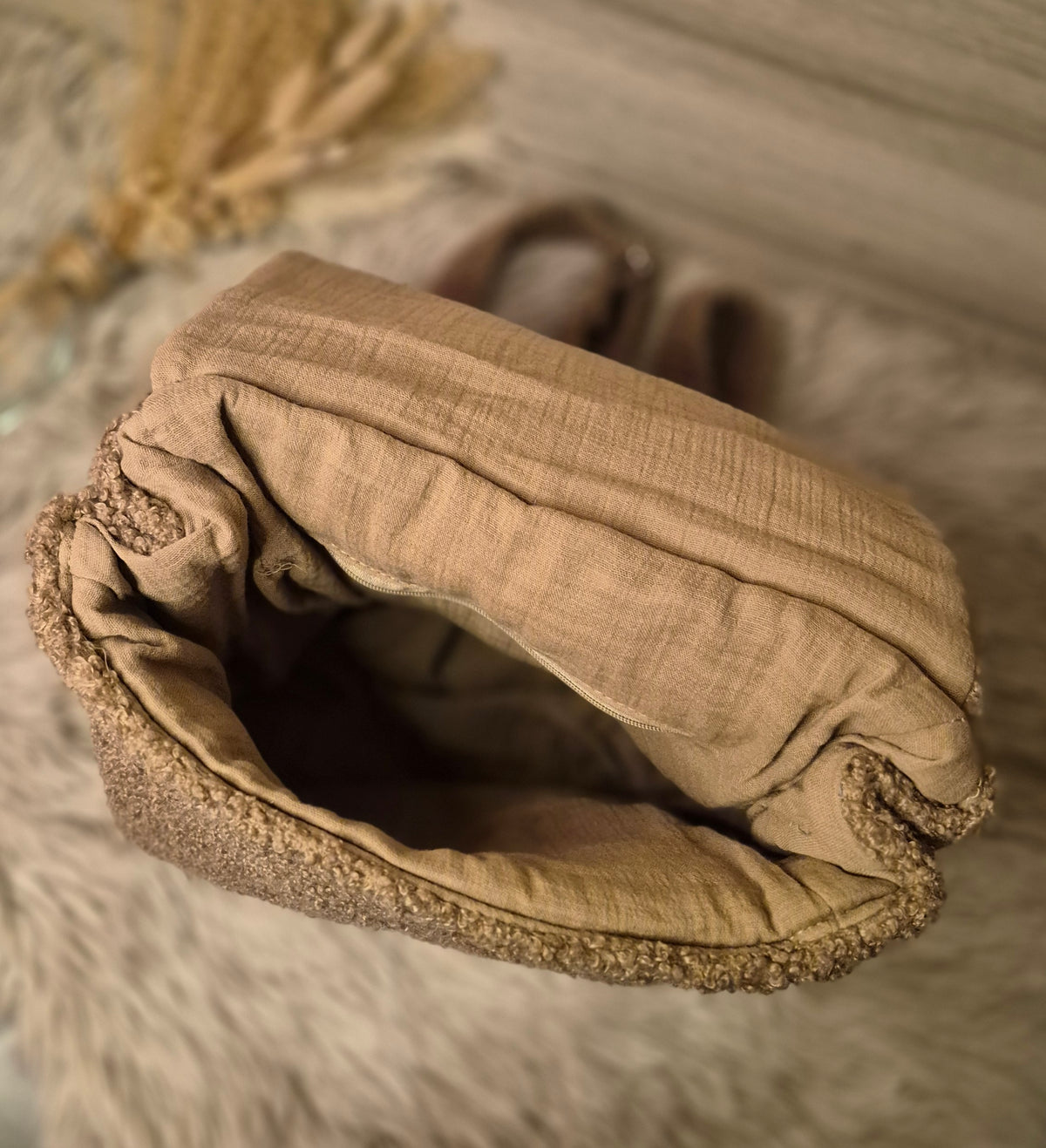 Teddy tas met drukknop